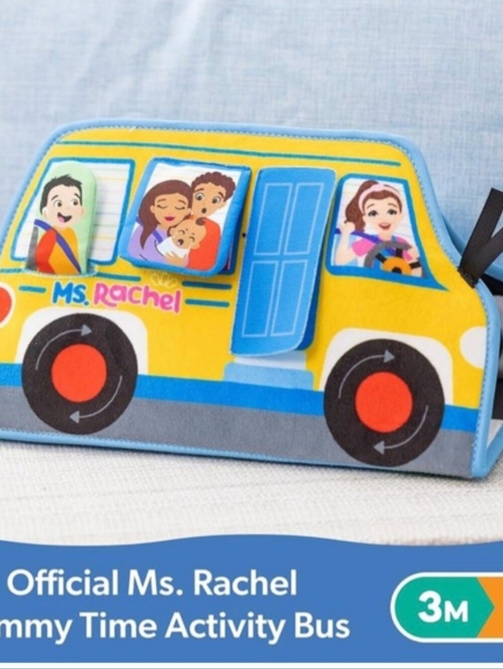 Ms. Rachel Official Baby Tummy Time Activity Bus Folding Play Mat Mirror - NEW - Picture 6 of 10